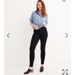 9” High-Rise Black Skinny Jeans Madewell